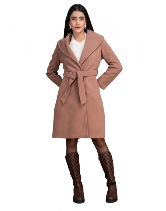 Women Coat Nude beige